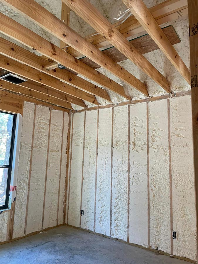 New Home Spray Foam Installation in Livingston, TX