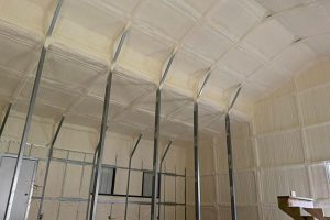 Barndominium spray foam insulation completed by Weeks Spray Foam near Conroe TX